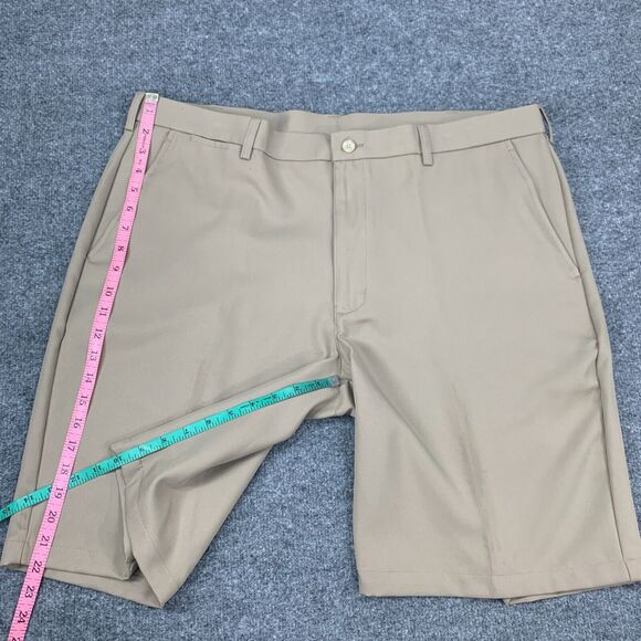 Ben Hogan Performance Golf Shorts Mens 40 Straw Flat Front Moisture Wick Chino - Picture 8 of 16